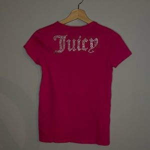 Juicy Couture Hot Pink Rhinestone Tee
